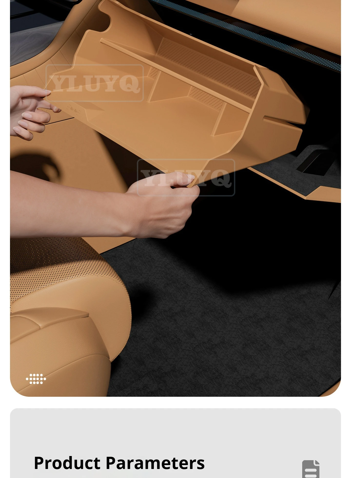 2026 ZEEKR 9X Vorderer Beifahrer-Handschuhfach-Organizer Silikon-Aufbewahrungsbox Innenraum-Modifikationszubehör – Detail 9