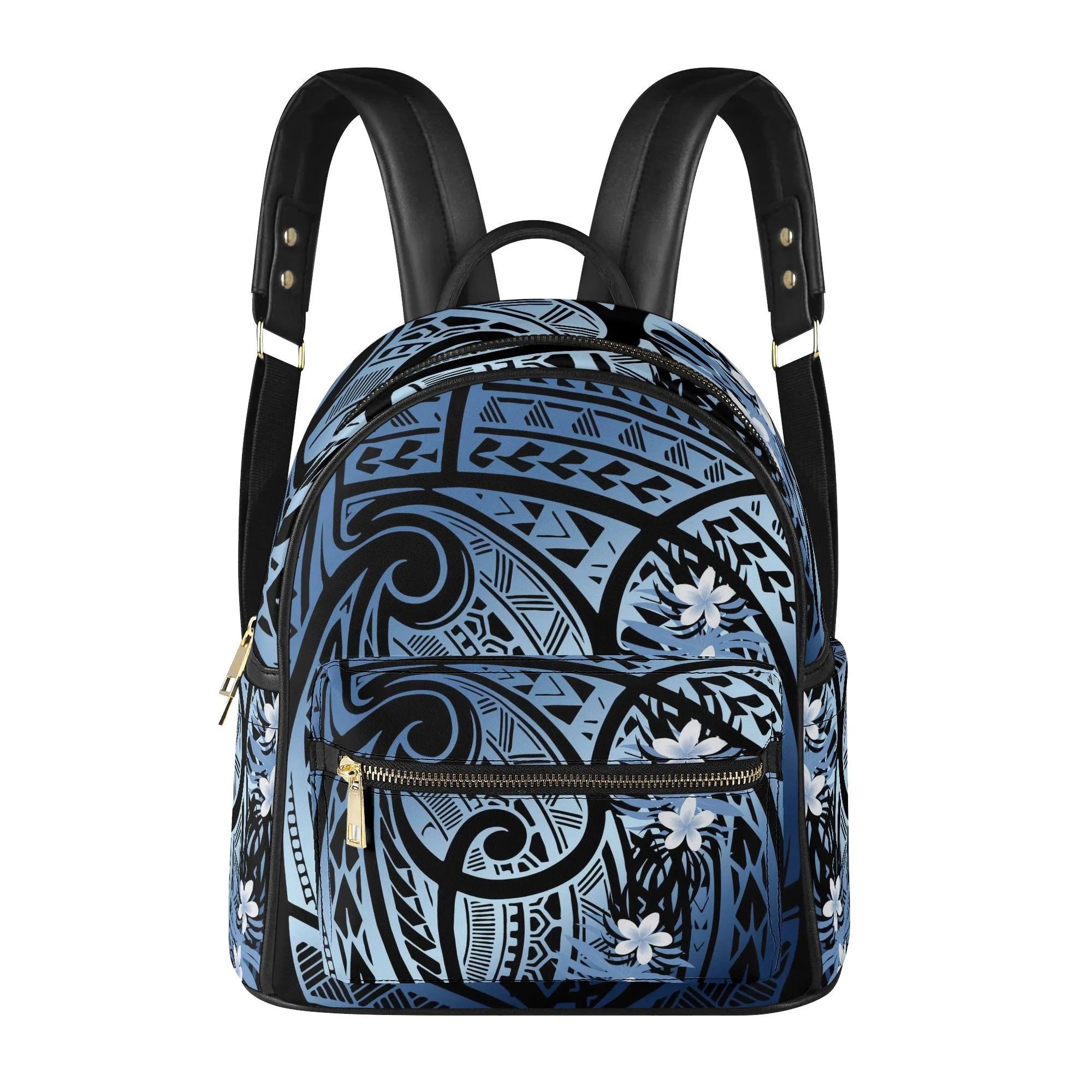 Customized Vintage Women Backpack Mini Backpacks Ladies Stylishs Fashion Polynesian Tongan Printed PU Backpack For Teenager