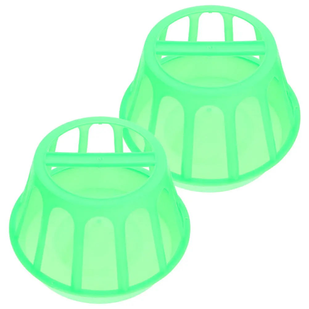 

2 шт. Прочные пластиковые кормушки-непросыпайки для домашней птицы: кур, уток, гусей, голубей. Универсальные для корма и воды.