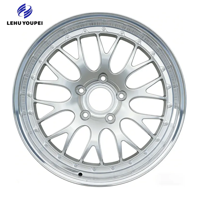 18 19 20 21 22 Inch Brushing Silver 2 Piece Forged Alloy Wheels 5X112 5X120 PCD Sport Passenger Car Rims