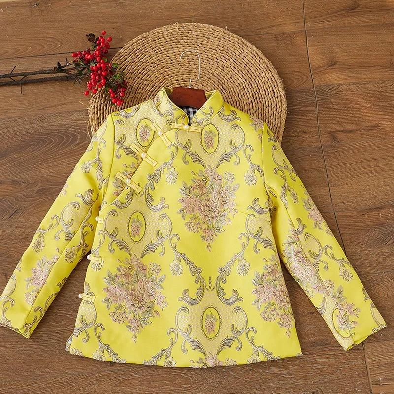 

Embroidery Chinese Tang Suit Vintage Women National Clothes Coat Thicken 2022 Traditional Harajuku Jacket Hanfu Loose New