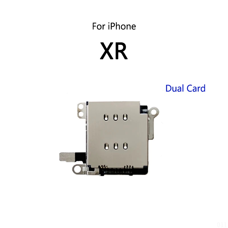 SIM Card Slot Holder Tray Slot Reader Socket Flex Cable For IPhone XR 11 Pro Max 12 13 14 Plus 15