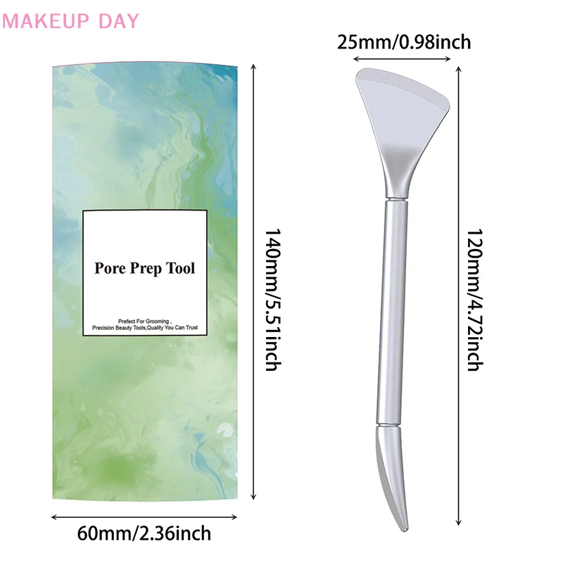 Face Skin Care Pore Prep Tool Stainless Steel Skin Spatula Acne Popper Pimple Extractor Blackhead Remover Facial Deep Cleansing