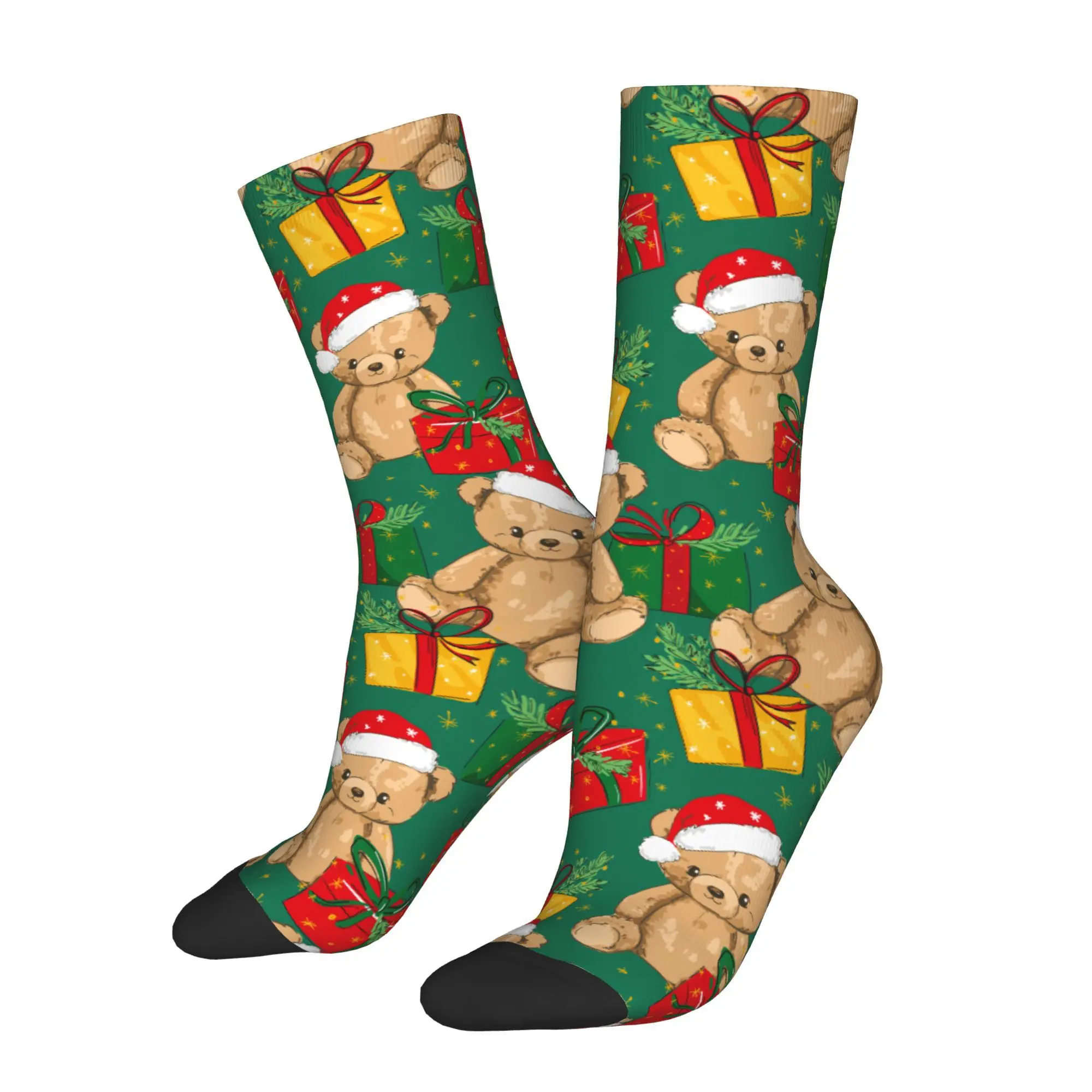 

Christmas gift Cute Bear Sock Printed Man Polyester