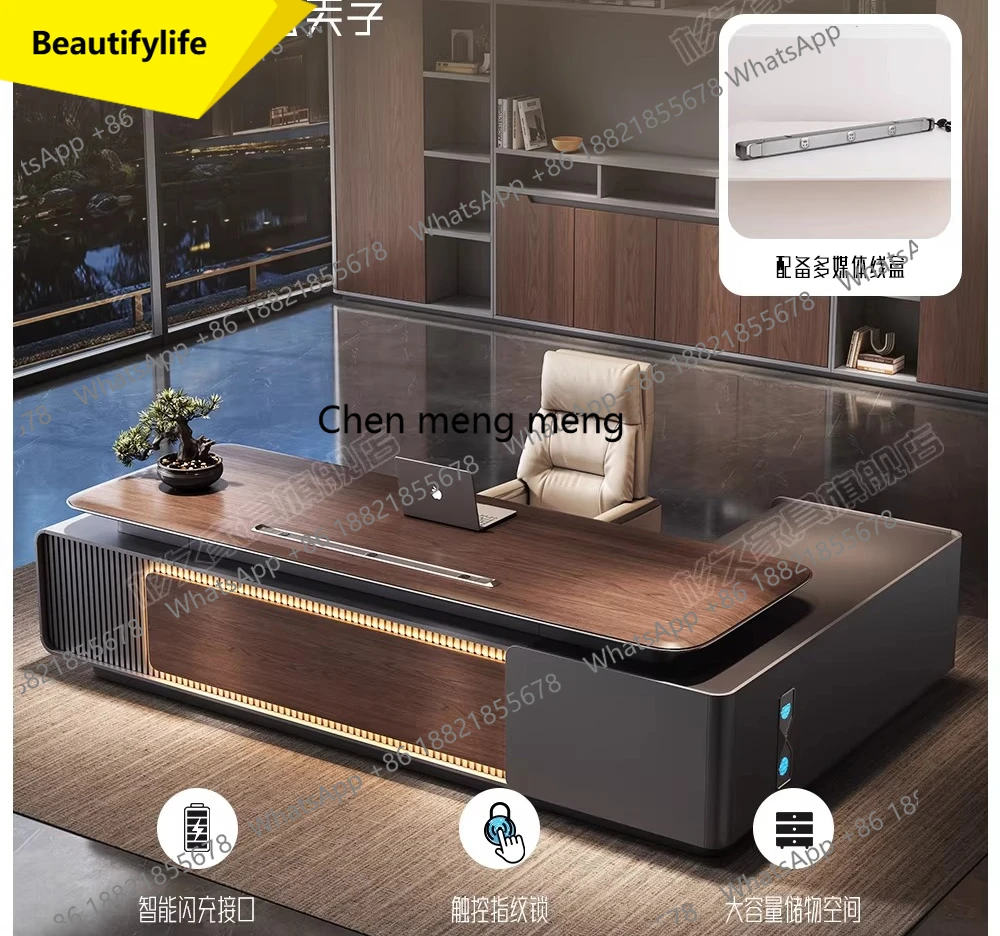 

a55 Простой и современный комплект офисной мебели: стол руководителя и стул. Стол президента, стол менеджера. Офисная мебель. Блистерная упаковка.