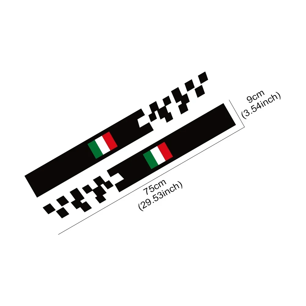 

For Fiat 500 Car Door Side Stickers Waterproof Wrapping Vinyl Film Decoration PVC Decals Auto Styling Exterior Car Accessories