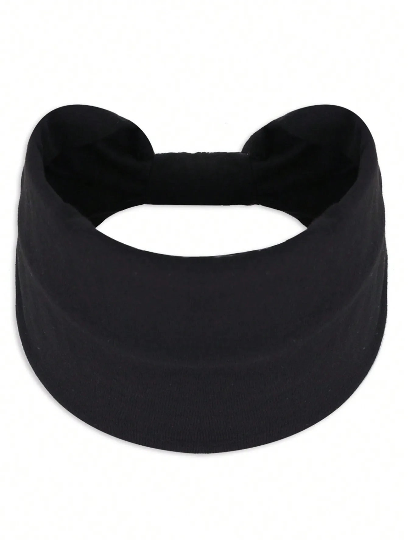 1pc Wide Elastic Headband, Solid Colors, Sports & Yoga Sweat-Absorbent Head Wrap Hair Sleep Cap Sleep Bonnet image 4