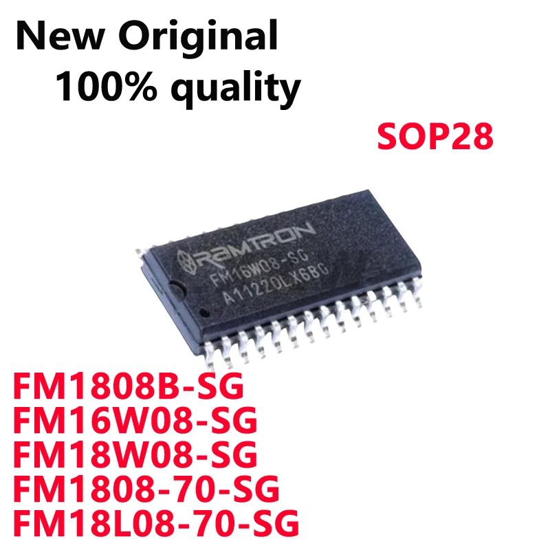 2/PCS New Original FM16W08-SG FM18W08-SG FM1808-70-SG FM18L08-70-SG FM1808B-SG SOP28 memorizer chip In Stock