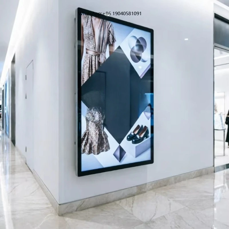 Wireless Digital Signage 31.5 Inch, Light Powered Electronic Poster Display for Advertising
