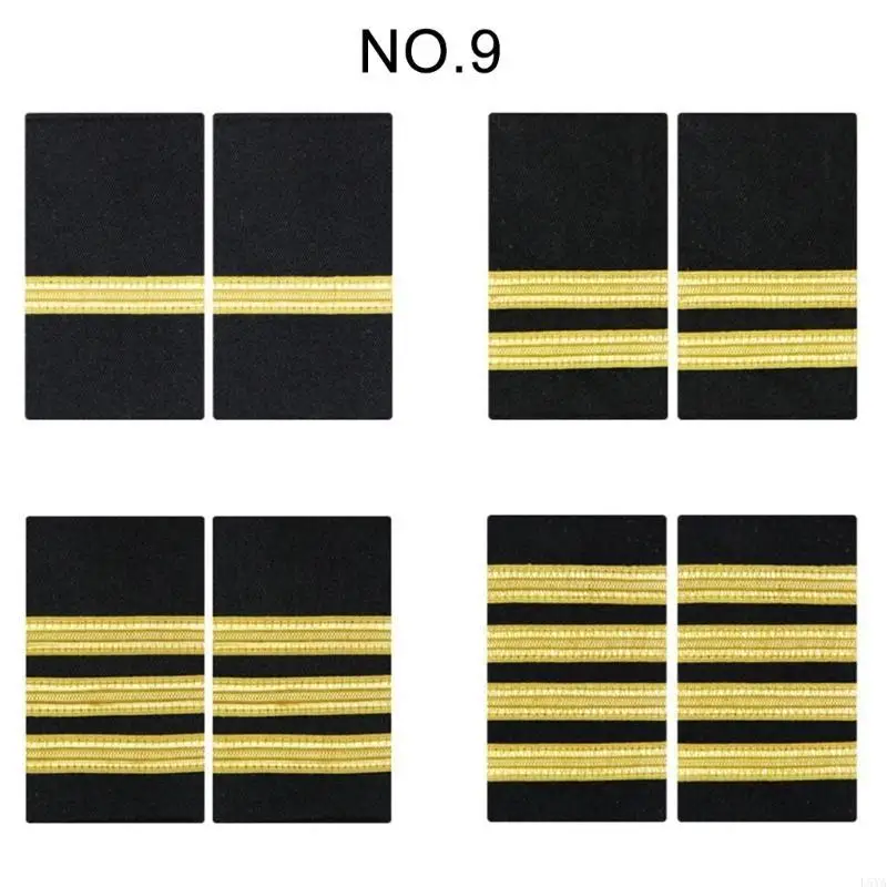

L5YA Versatile Epaulet Shoulder Jewelry for Uniforms Security Embroidered Epaulettes