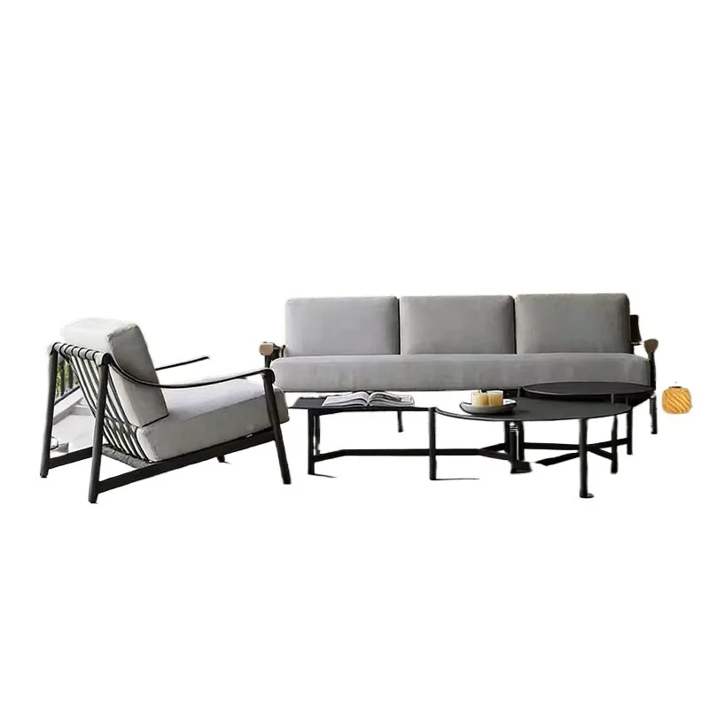 Outdoor Sofa, Courtyard Garden Villa Rainproof Terrace Sun Room Rattan Chair