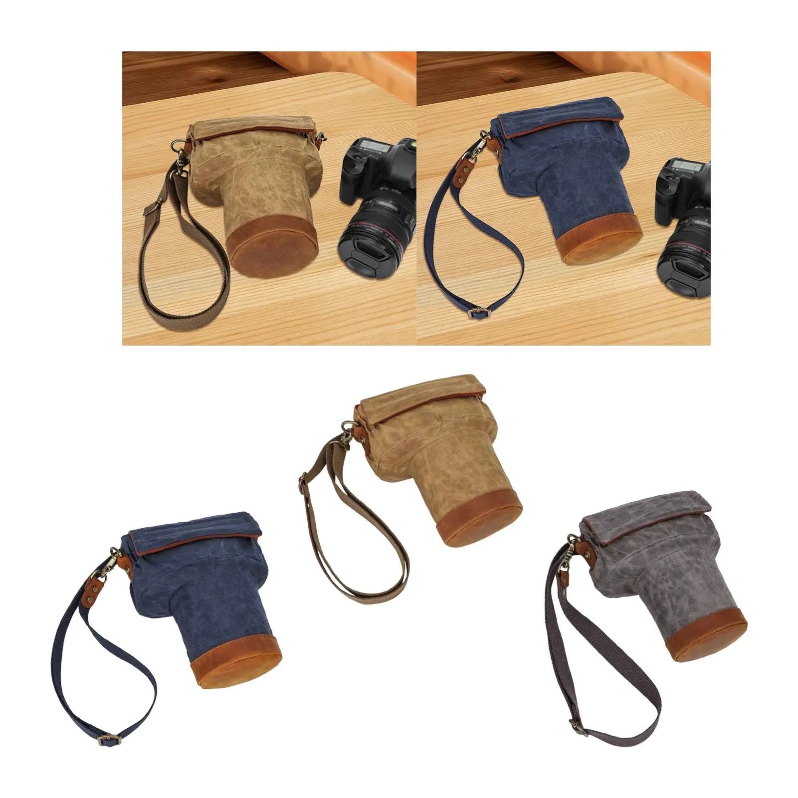 Многоразовая сумка через плечо для камеры с регулируемым ремнем для кемпинга, путешествий, взрослых