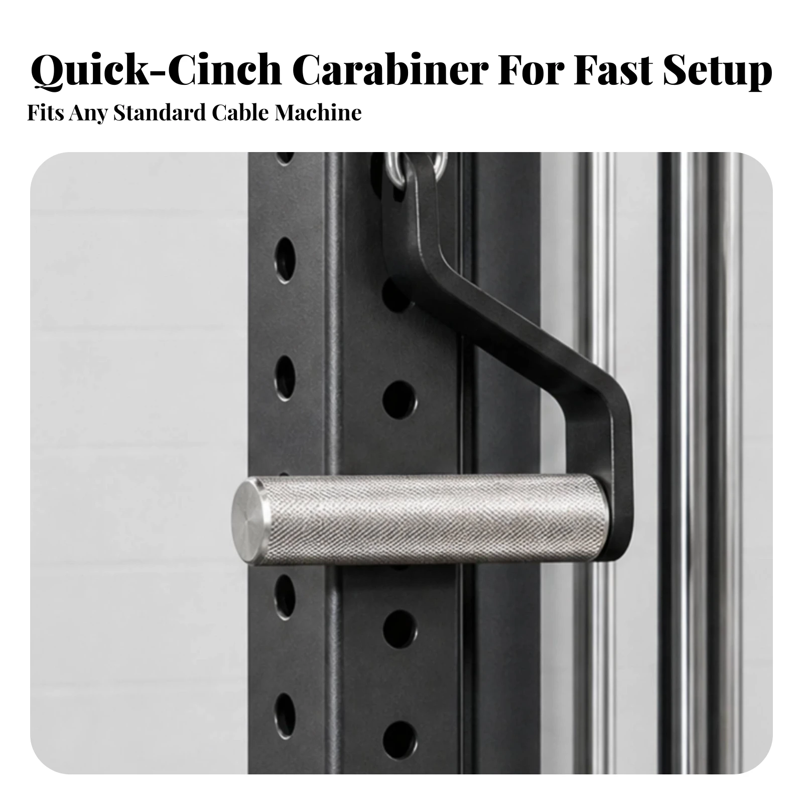 Cable Machine Handle with Hook Ergonomic Gym Cable Handles Pulldown Handle Sturdy Exercise Handles Reinforced for Athletes