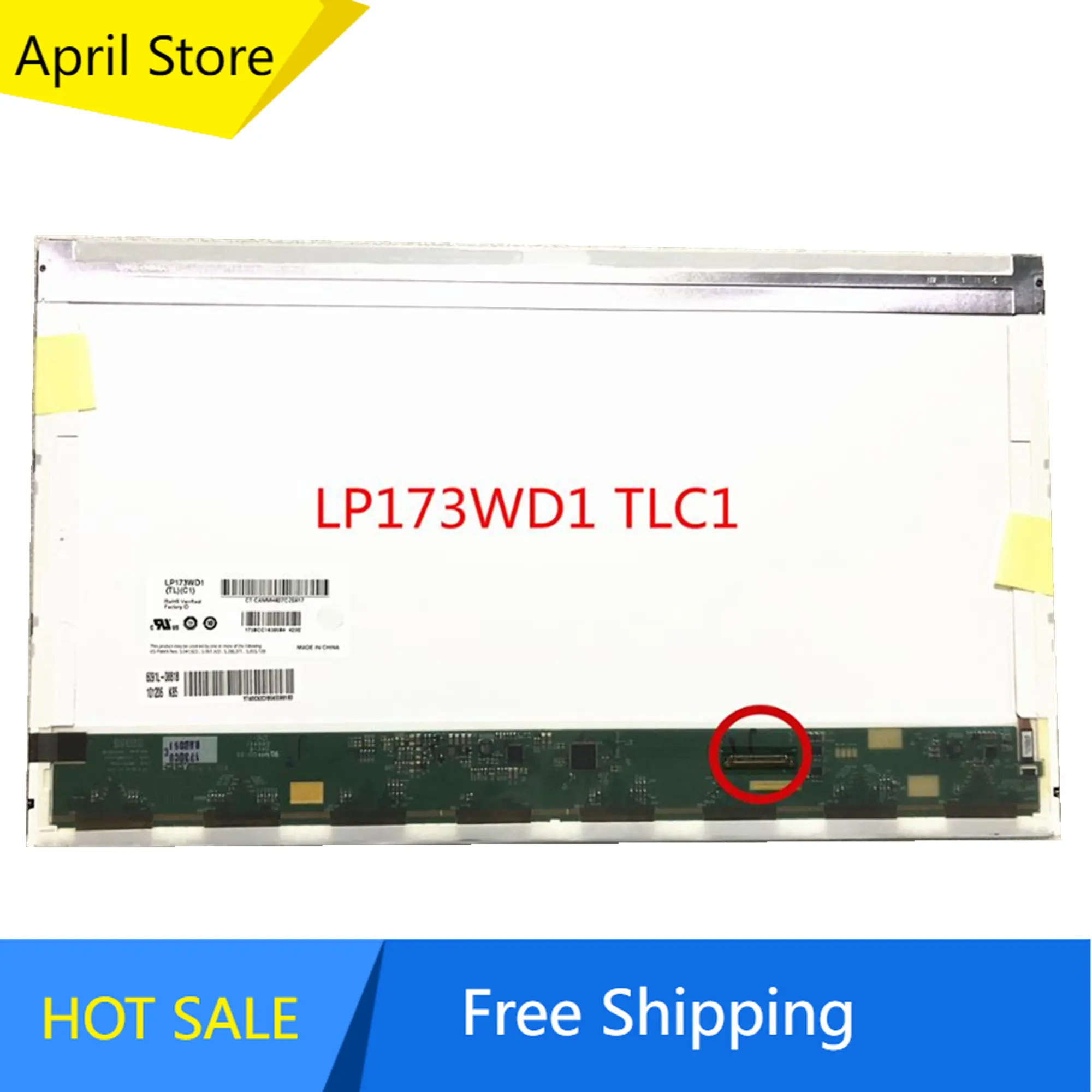 

LP173WD1-TLC1 LP173WD1-TLD2 LTN173KT01 B173RW01 17.3" Laptop LCD Screen Panel 1600*900 LVDS 40pin