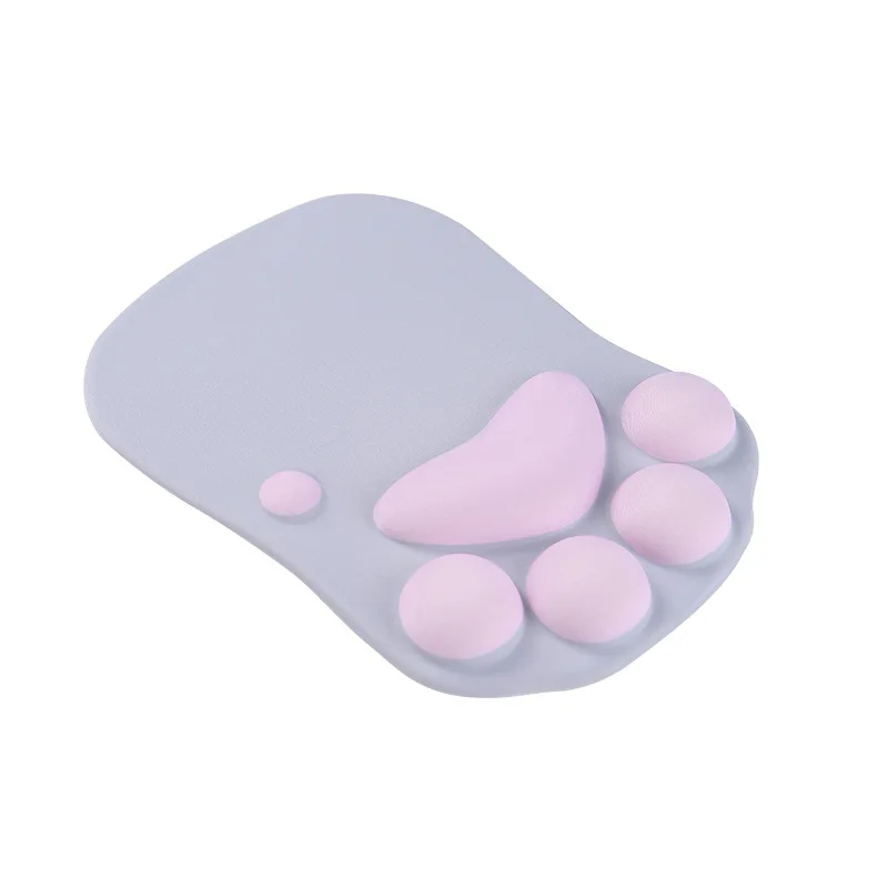

3D Mouse Pad Soft Silicone Cute Cat Paw Mouse Mat Memory Foam Wrist Rests Cushions Mousepad for kids Laptop Computer Mousepad