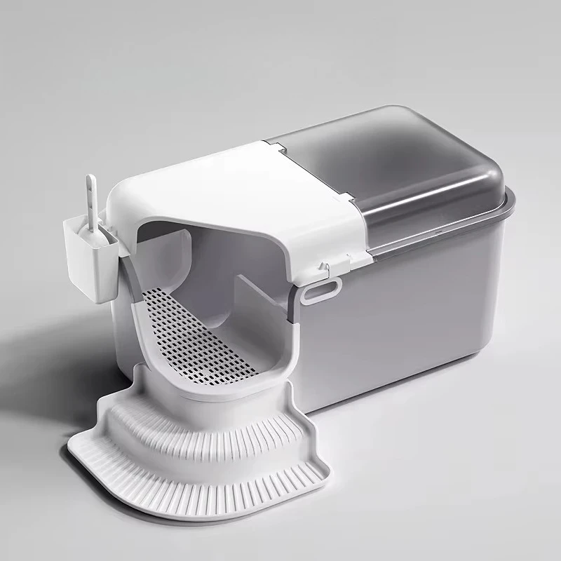 Castle For Cats Stainless Steel Jewelry Defecation Litter Box Accessories Sandbox Litter Box Arenero Gato Household Products
