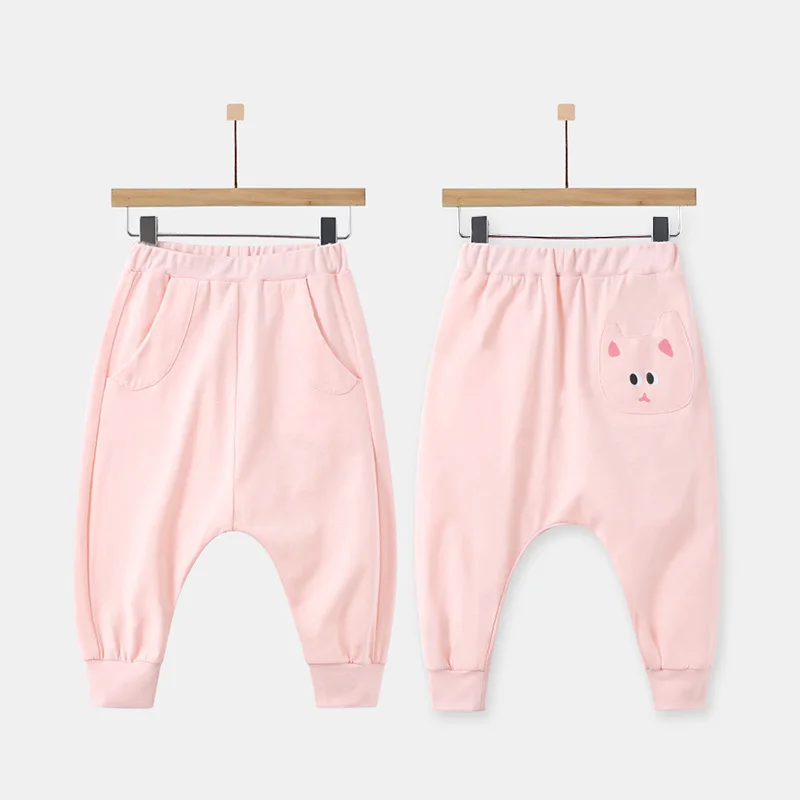 baby-summer-thin-casual-pants-big-butt-girls-cotton-trousers-ex-long-pants-comfortable-soft-cotton-waisand