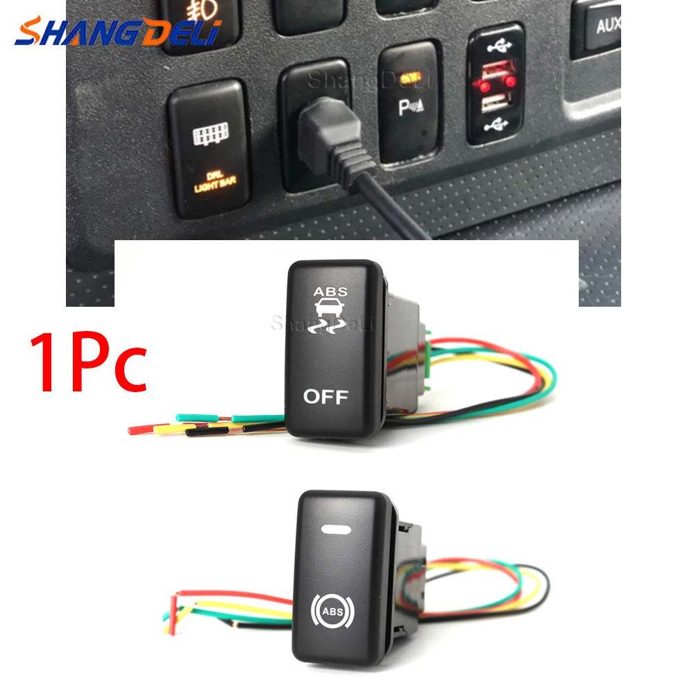 Car ABS traction control switch button TRAC OFF Switch For Toyota Landcruiser Hilux Prado 120 FJ CRUISE LC100 Accessories