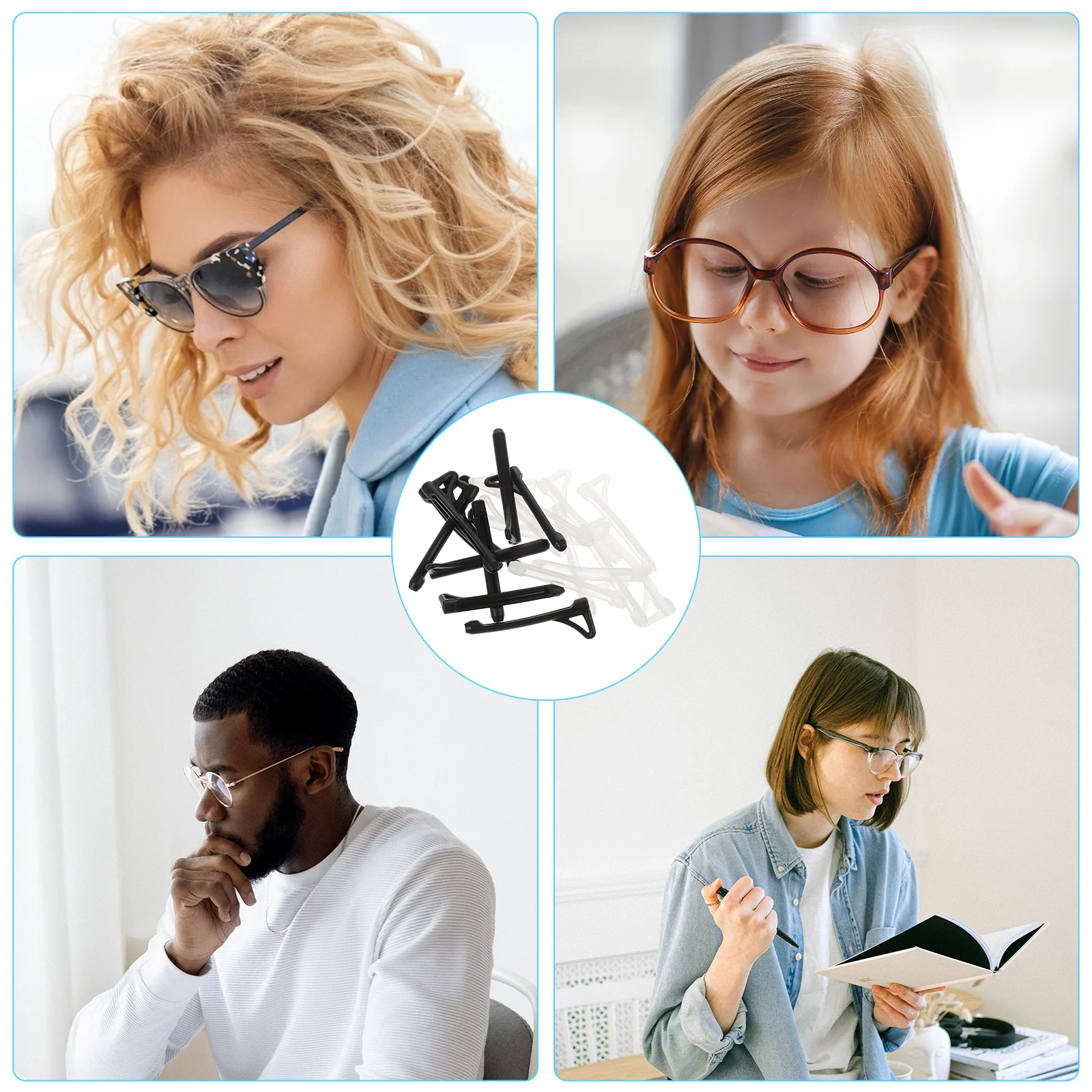 

Anti Slip Glasses Ear Grips Silicone Retainer Sleeve For Running Swimming Outdoor Sports Eyeglass Accessories Temple Tips