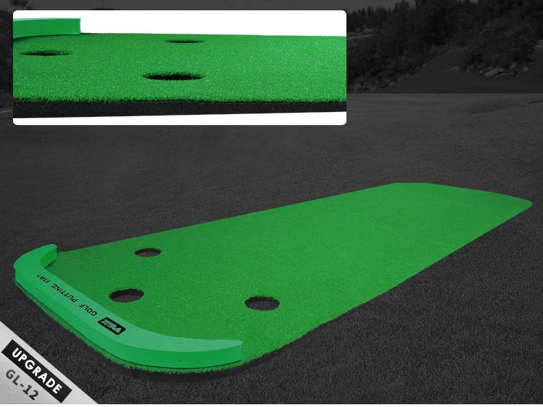 PGM Indoor Golf Putting Green Home Portable Golf Putter Trainer Mini Practice Mat Green Exercises Blanket Golfing Training Aids