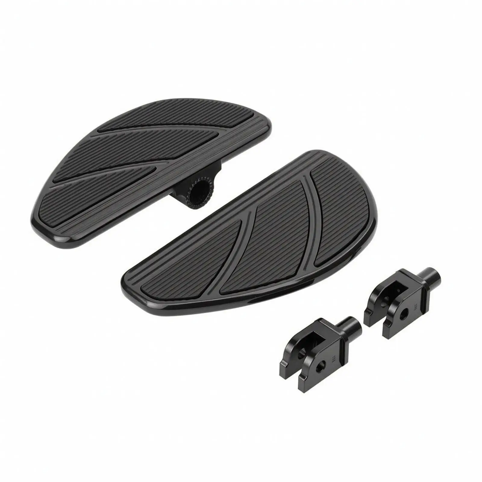 Motorcycle Footboard Pedal Kit with Textured Rubber Grip for Stable Footing and Personalized Clean Bike Appearance
