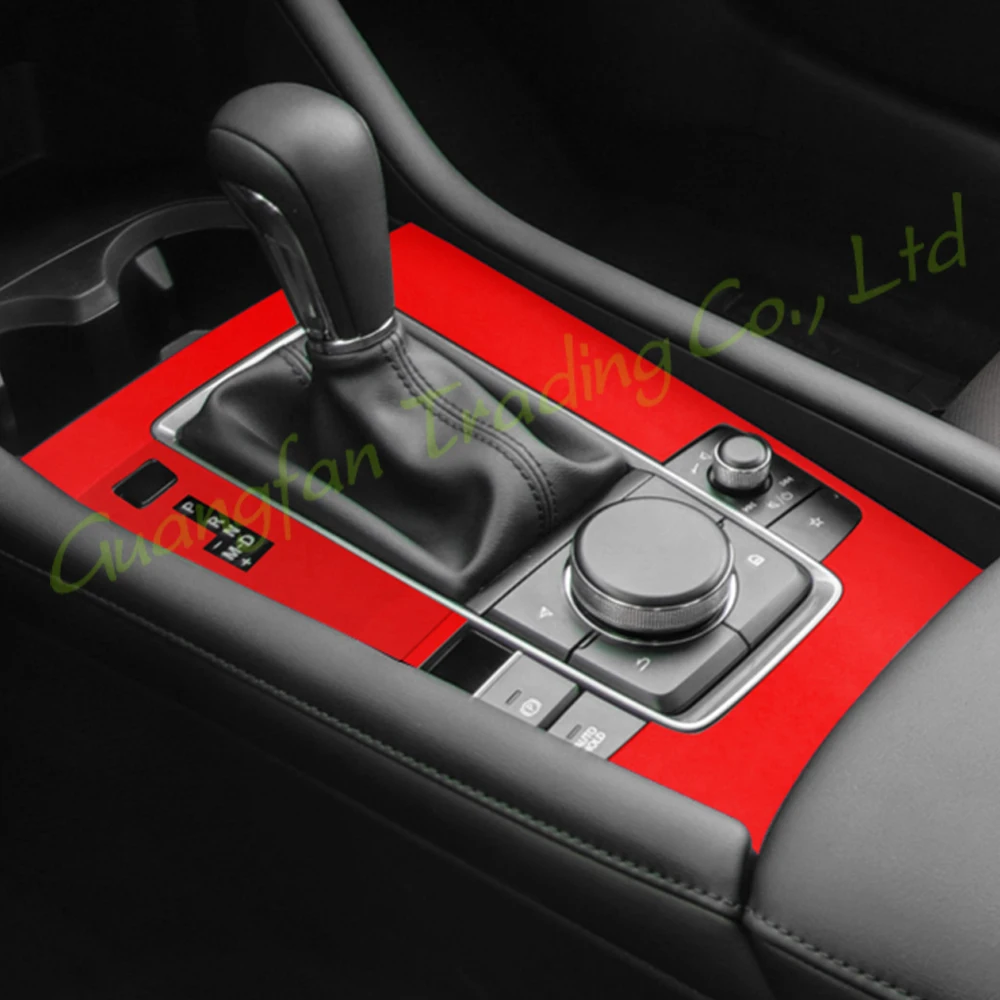 Aksesori Mobil 3D/5D Serat Karbon Mobil Interior Tengah Konsol Warna Berubah Stiker Decal Cetakan untuk Mercedes SLK R172 2011-2016