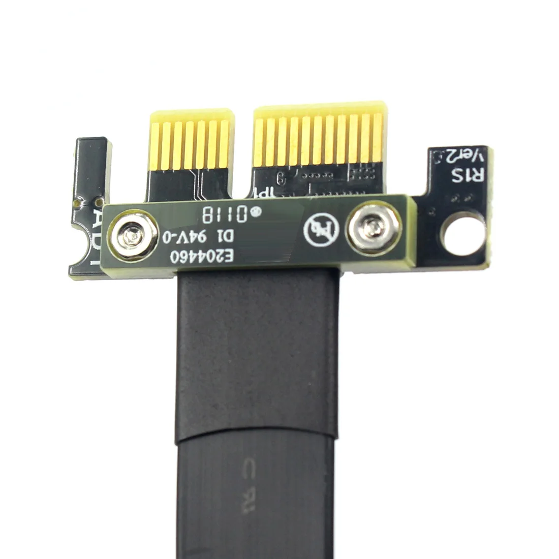 ADT-Link R11SF PCIe 3.0 x1 auf x1 PCIE3.0 Verlängerungskabel 8G/bps High Speed PCI Express Riser Card Extender Flachbandkabel für GPU