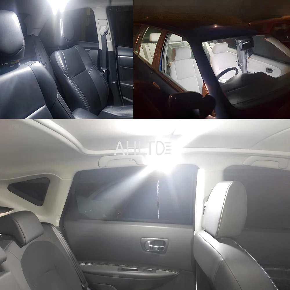 2Pcs T10 W5W Interior Dome Reading Lamp White Blue Pink LED CANBUS 6SMD 5630 Bulb Ultra Bright Side Marker Parking Signal Light