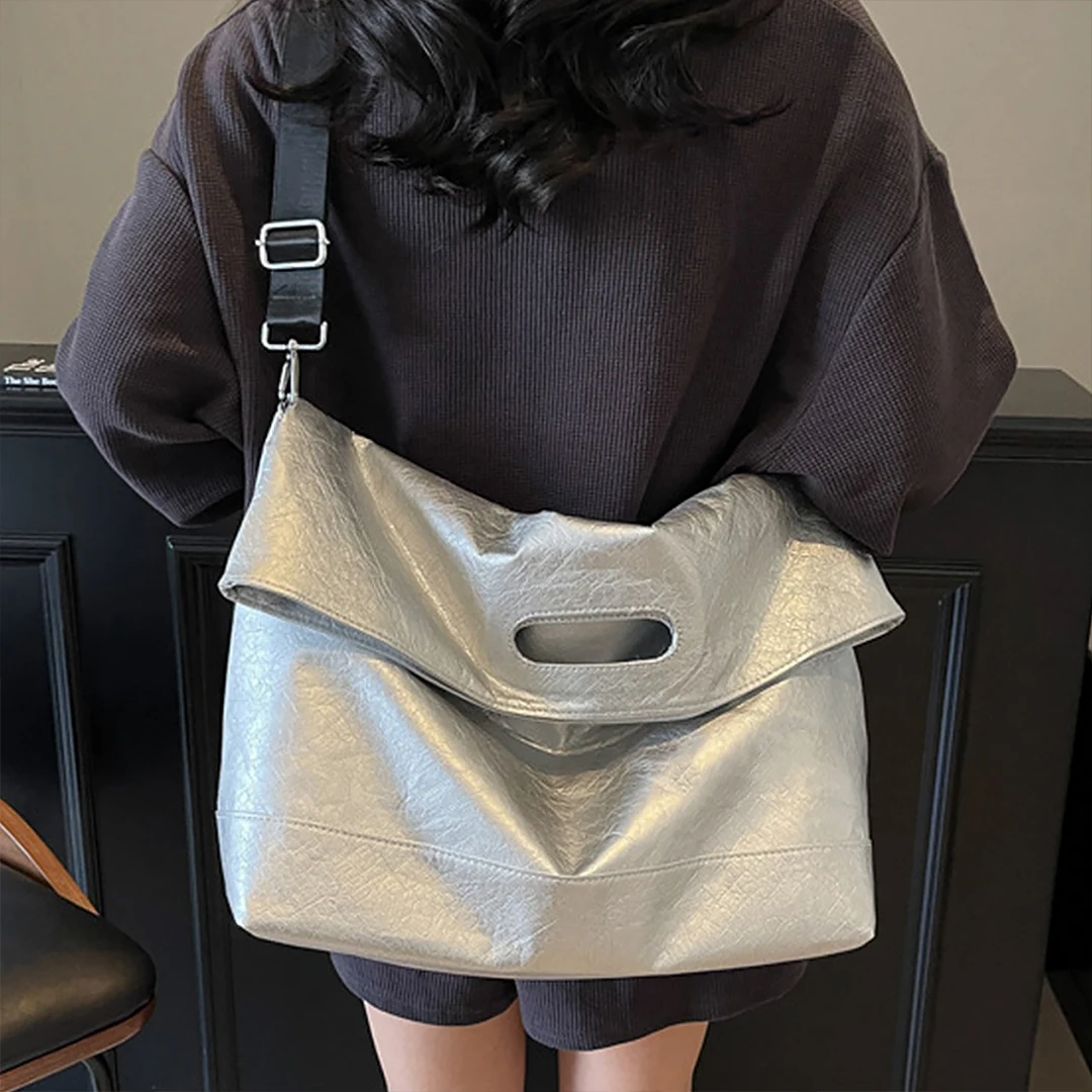 

Crossbody Shoulder Bag Woman Waterproof Dupont Paper Large Capacity Bags Lightweight Portable Fold Tote Bag for Commuter Outings