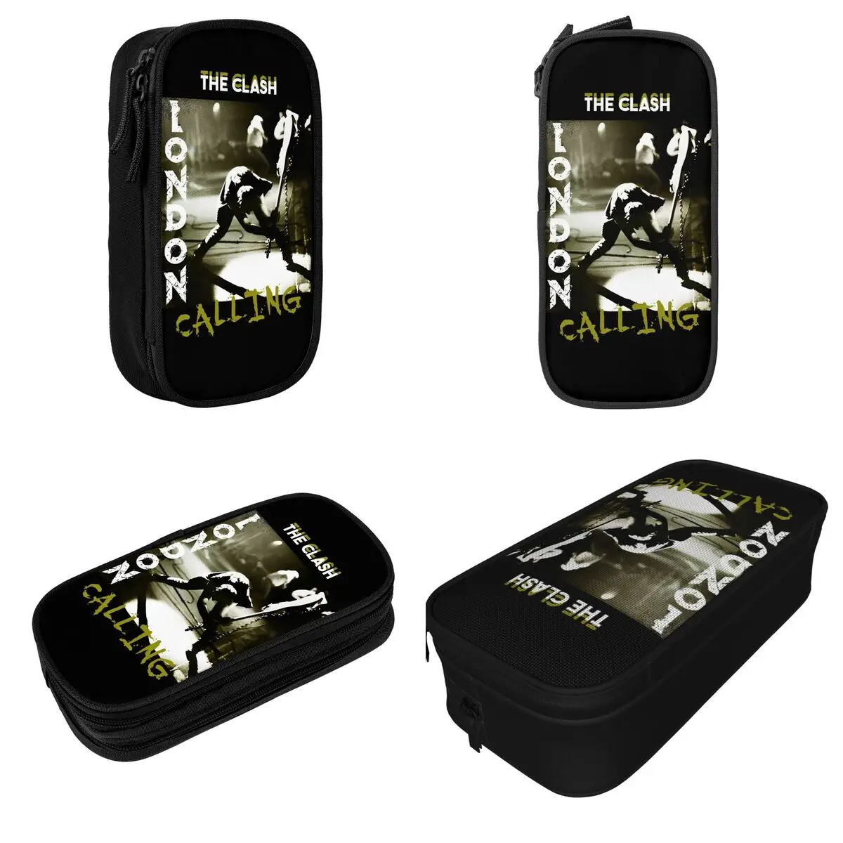 The Clash London Calling Pen Box Double Layer Large Capacity Kids School Supplies Pen Case Gift