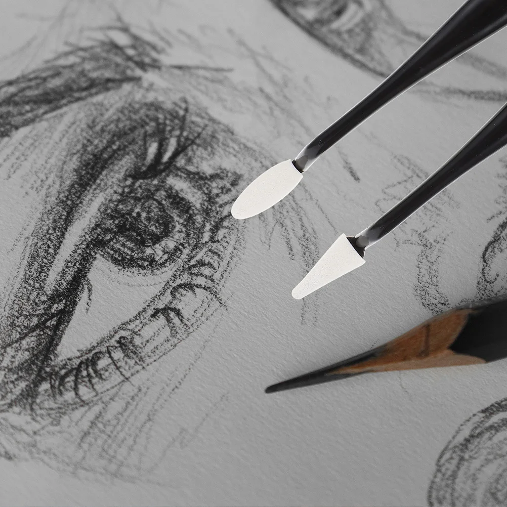 

6 Pcs Drawing Wipers Sketching Supplies Paper Black Ink Paints Mixing Blending Tool