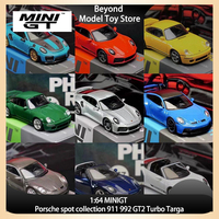 MINIGT 1:64 Porsche spot collection 911 992 GT2 Turbo Targa Static Diecast Casting Alloy Model Car Collection Toy Birthday Gift