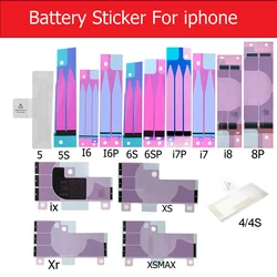 Battery Sticker for iPhone XS Max XR X 8 Plus 7 Plus 6S 6 Plus 5S SE 5C 5 4S 4 Battery Adhesive Glue Tape Sticker Replace Strips