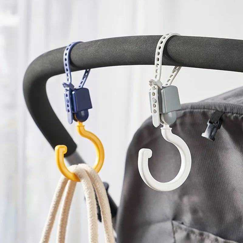 Multifunctional S-Hook Dopamine Crossbar Hanger Universal Baby Stroller Car Seat Back Clothes Rod Hanging Hook
