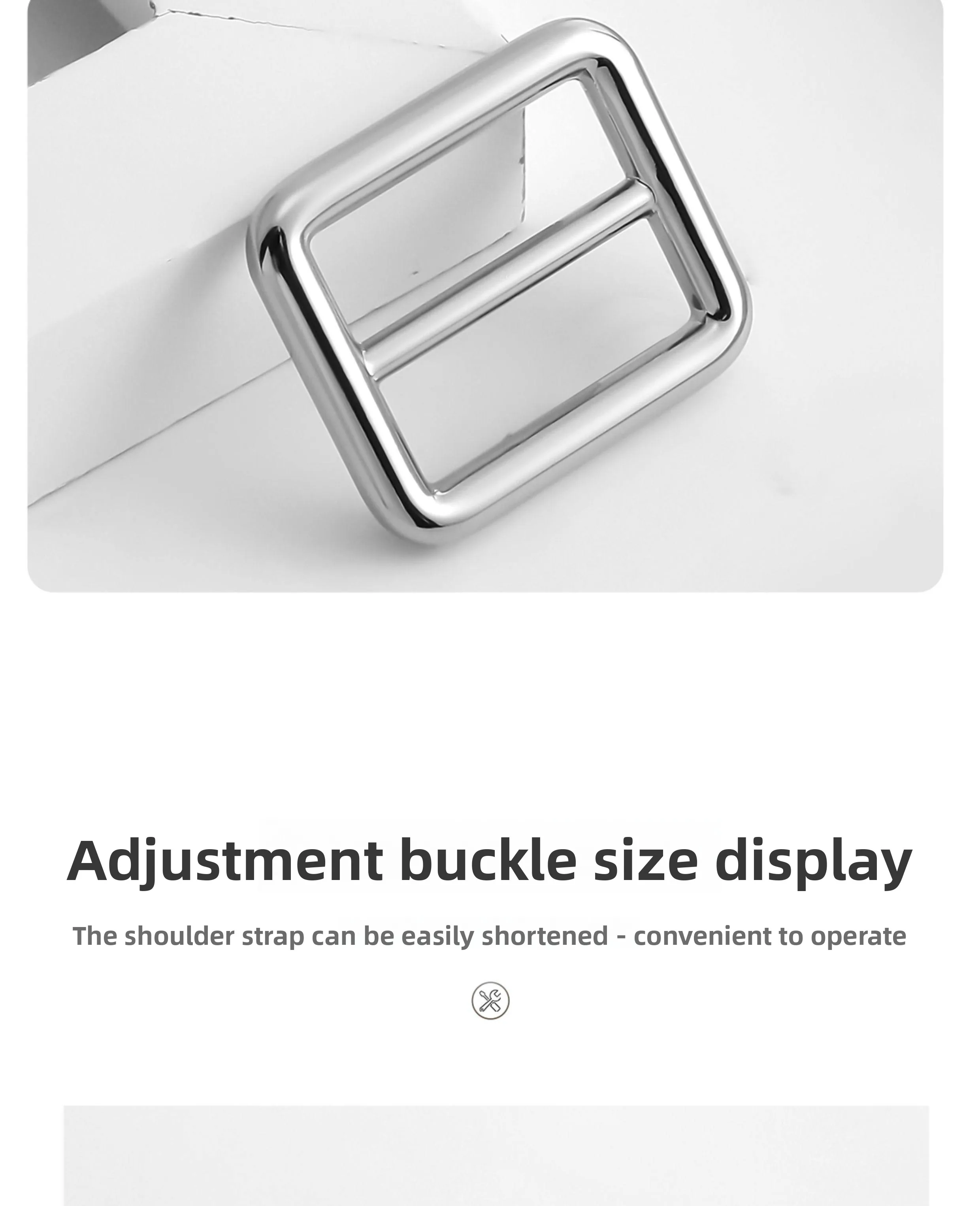 Adjustable Buckle For Evelyne Mini16 23 29 Shoulder Strap Shortener Buckle Easy To Install Bag Modification Bag Accessories