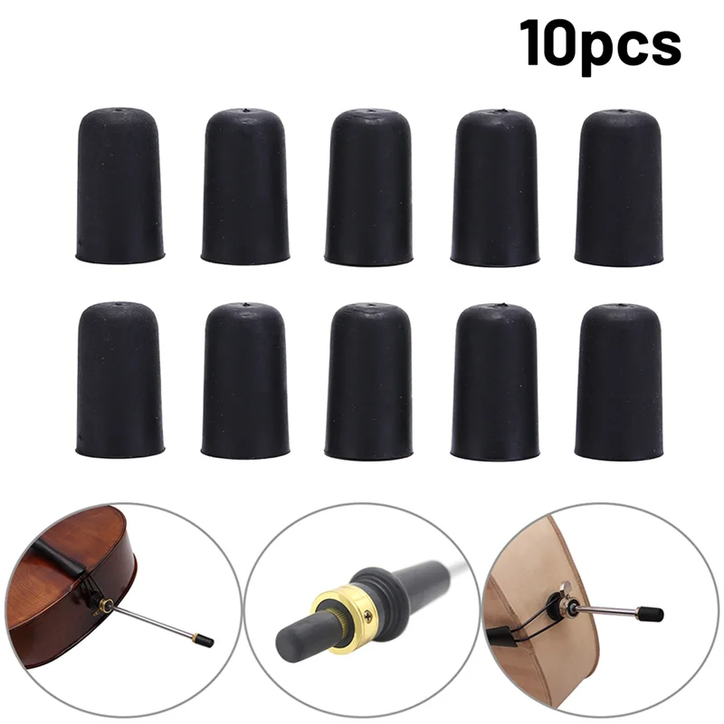 CELLO Endpin TIP Protector สําหรับ CELLO สตริงไวโอลินอะไหล่ Endpin เคล็ดลับยาง CELLO TAIL PIN Case TIP CAP Protector