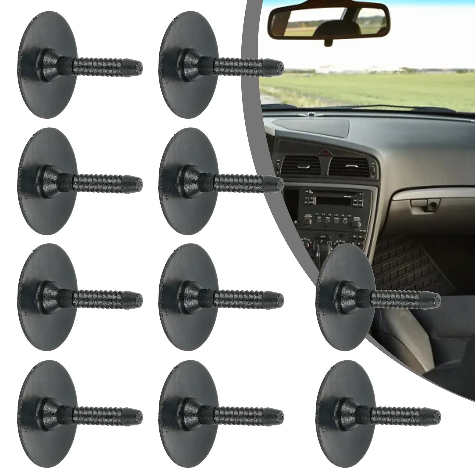 Sujetadores de plástico para interior de coche, Clips de nailon, molduras de pieza Exterior, molduras, 07147296886