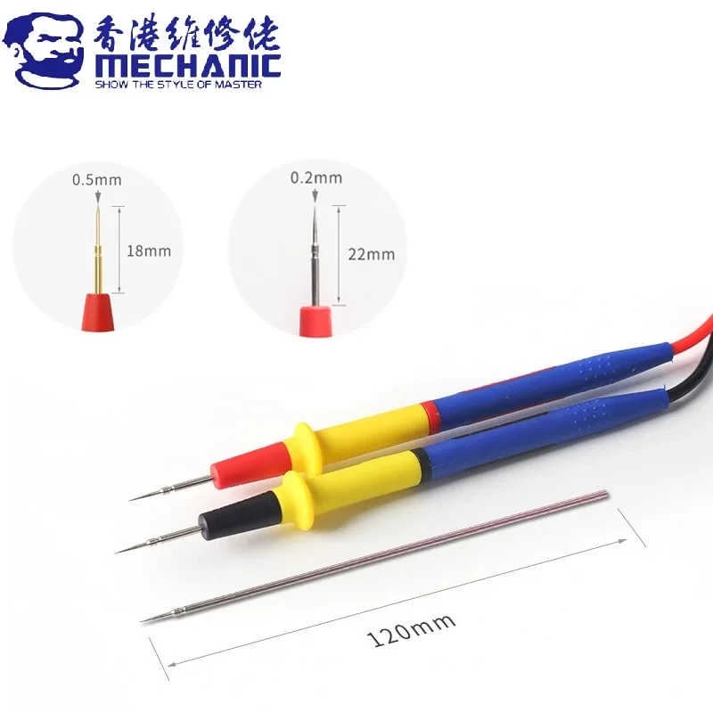 MECHANIC P30 Multimeter Pen 1000V 20A Soft Anti-Scalding Silicone Wire Extra Tip Probe Test Pen for Digital Multimeter Repair