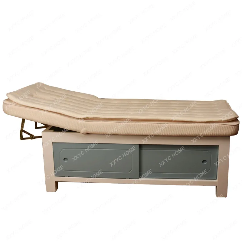Solid wood beauty salon special massage massage bed physiotherapy household folding latex bed