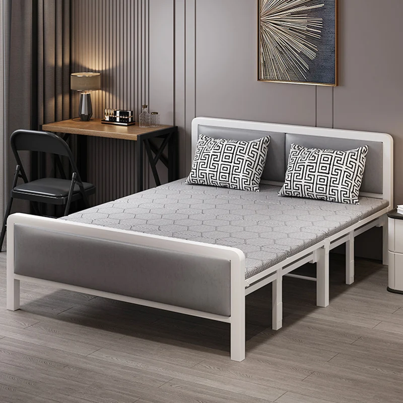 Kawaii King Size Bed Girls Double Metal Day Adults Nordic Bed Frame Cheap Space Saving Camas Dormitorio Furnitures For Bedroom