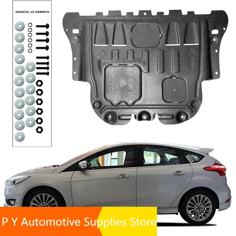 Under Engine Guard Splash Shield Mud Fender Cover Plate Fender Mudguard Protector For Ford FOCUS 2012-2018 1.6L 2.0L Car Black