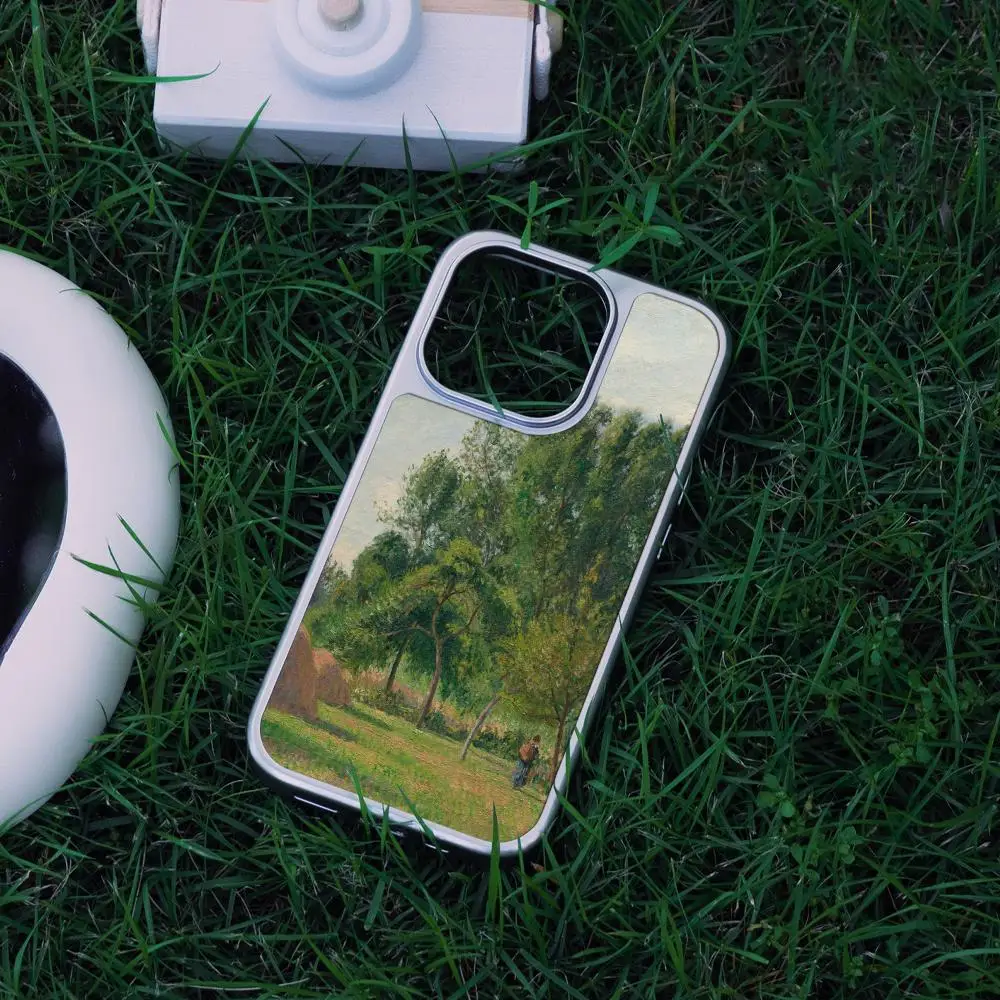 كاميل بيسارو جراب هاتف آيفون 17 16 15 14 13 12 برو ماكس زائد HD إطار معدني ألياف الكربون قشرة صلبة