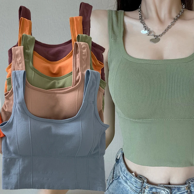Sexy Breathable Sports Bra Anti-sweat Fitness Top Women Seamless Yoga Bra Shockproof Crop Top Push up Sport Bra Gym Workout Top
