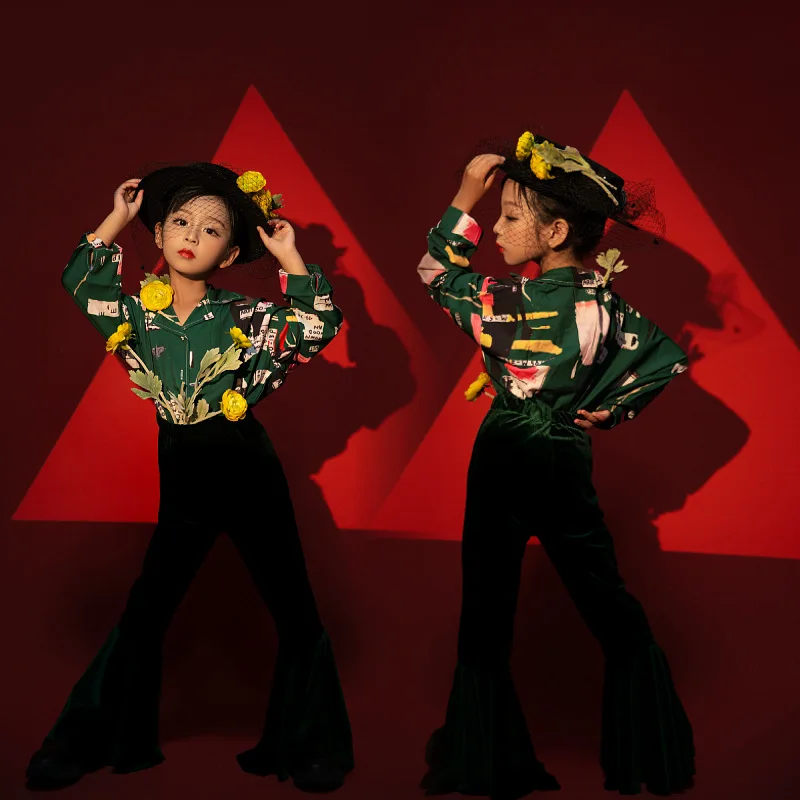 

Studio Girls' 80s And 90s Retro Hong Kong Style Flared Pants Children's Runway Catwalk Locomotive Wind Car Model Competition Per