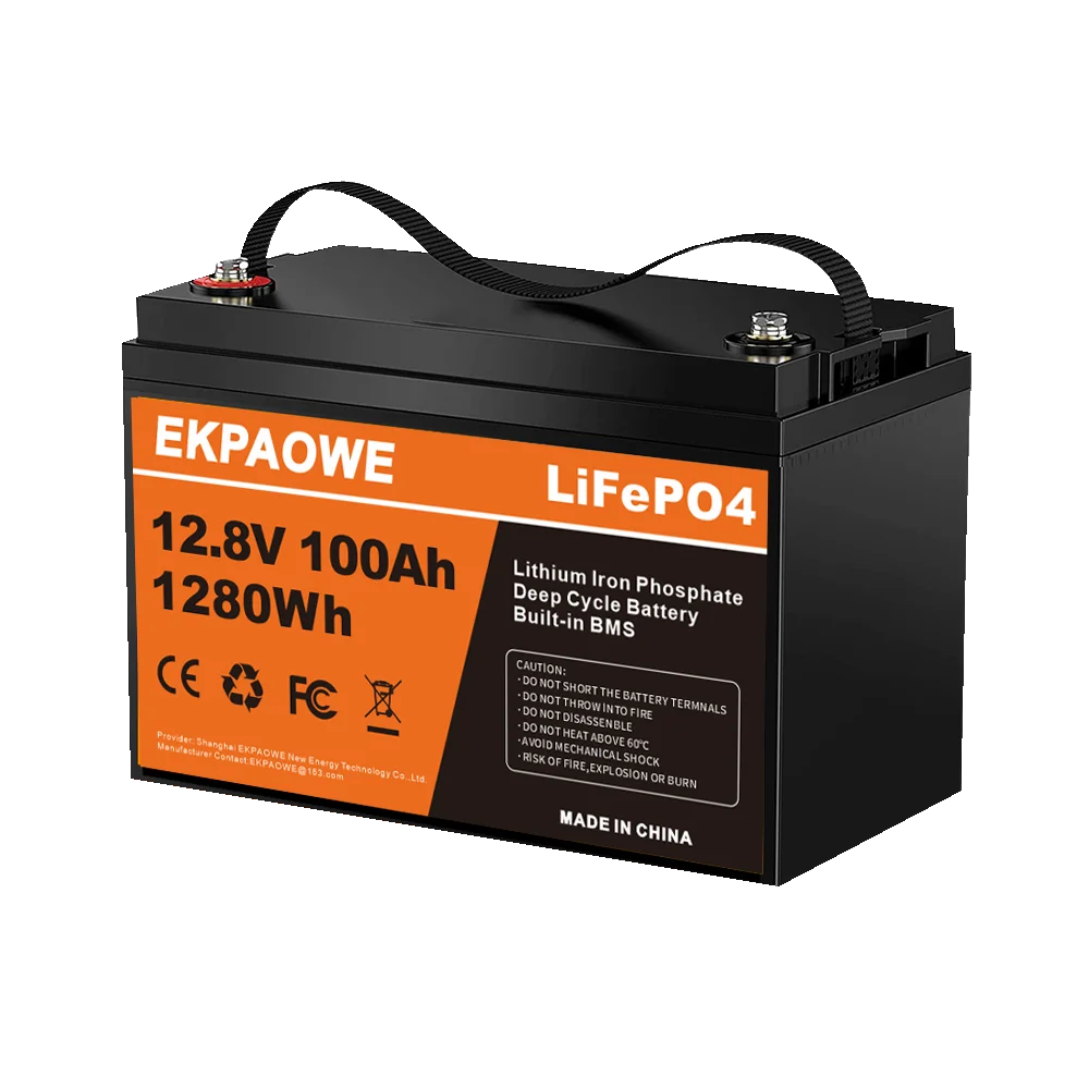 24V 100Ah 2560Wh LiFePO4-batterij, perfect voor campers, zonne-huissystemen en off-grid toepassingen Deep Cycle lithiumbatterij - afbeelding 1