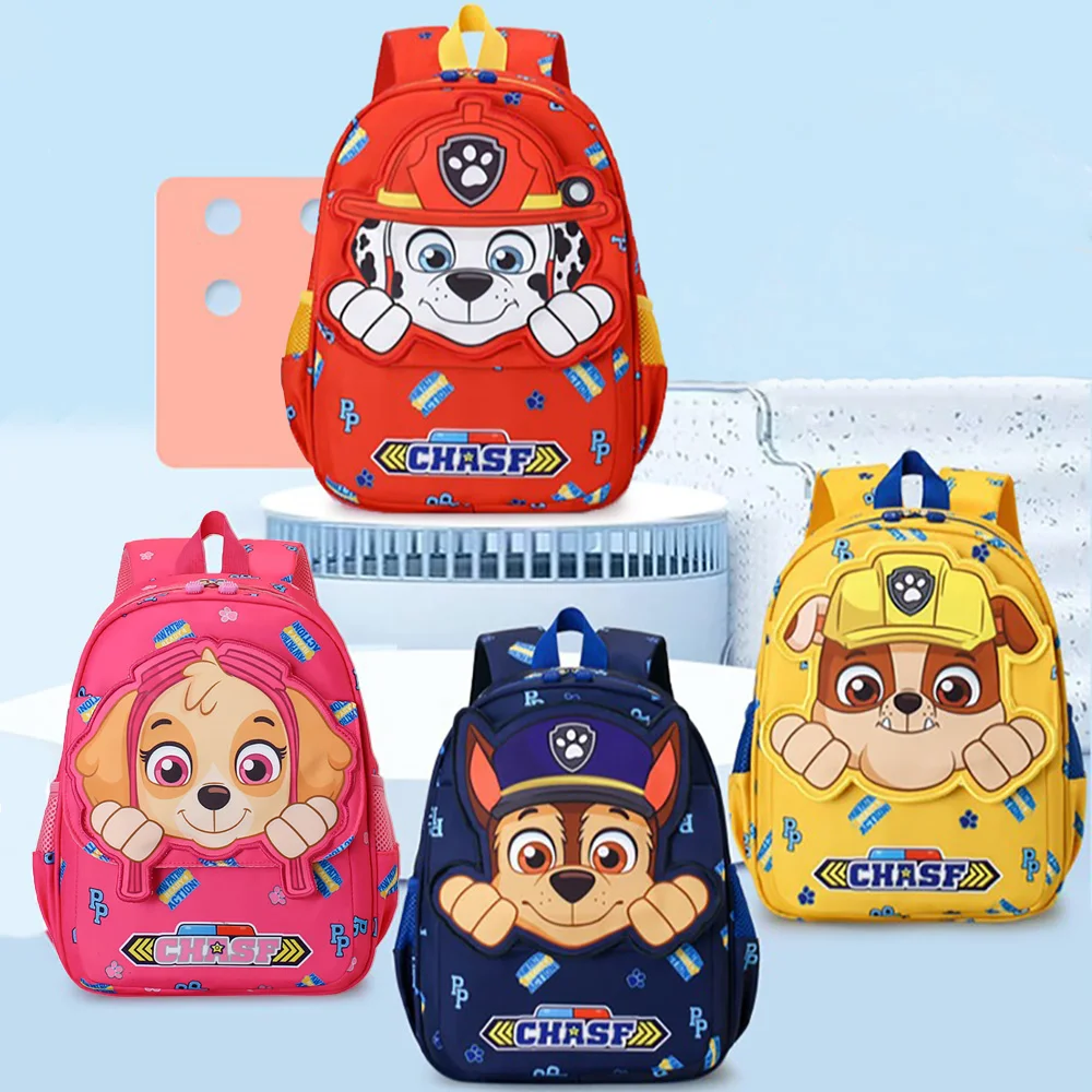 

PAW Patrol Kindergarten Cartoon Schoolbags Marshall Skye Rubble Chase Kawaii Children's Satchel Anime School Bag Backpacks Gifts