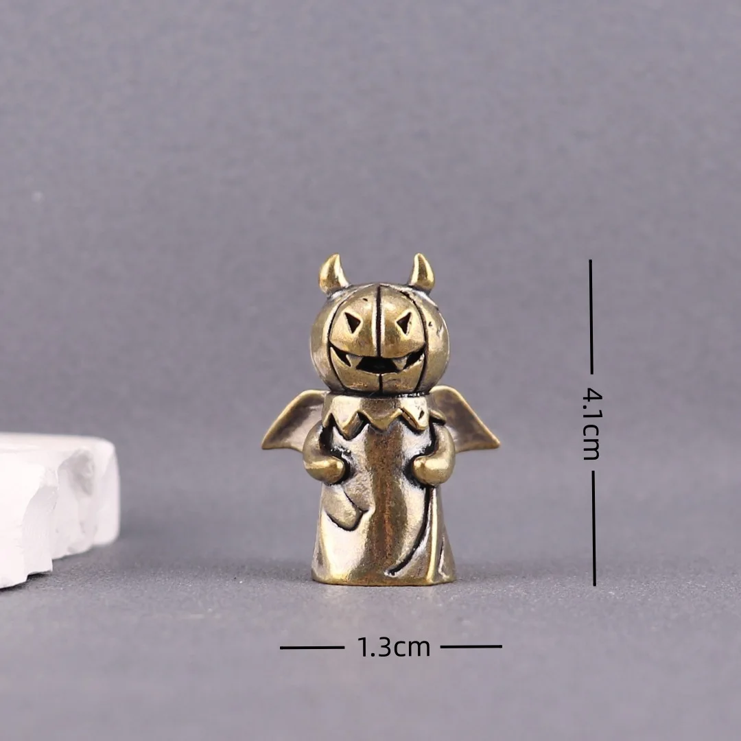 Copper Halloween Figure Home Decor Demon Ghost Cat Ghost Pumpkin Ghost Decorative Desktop Tea Pet Craft Ornament