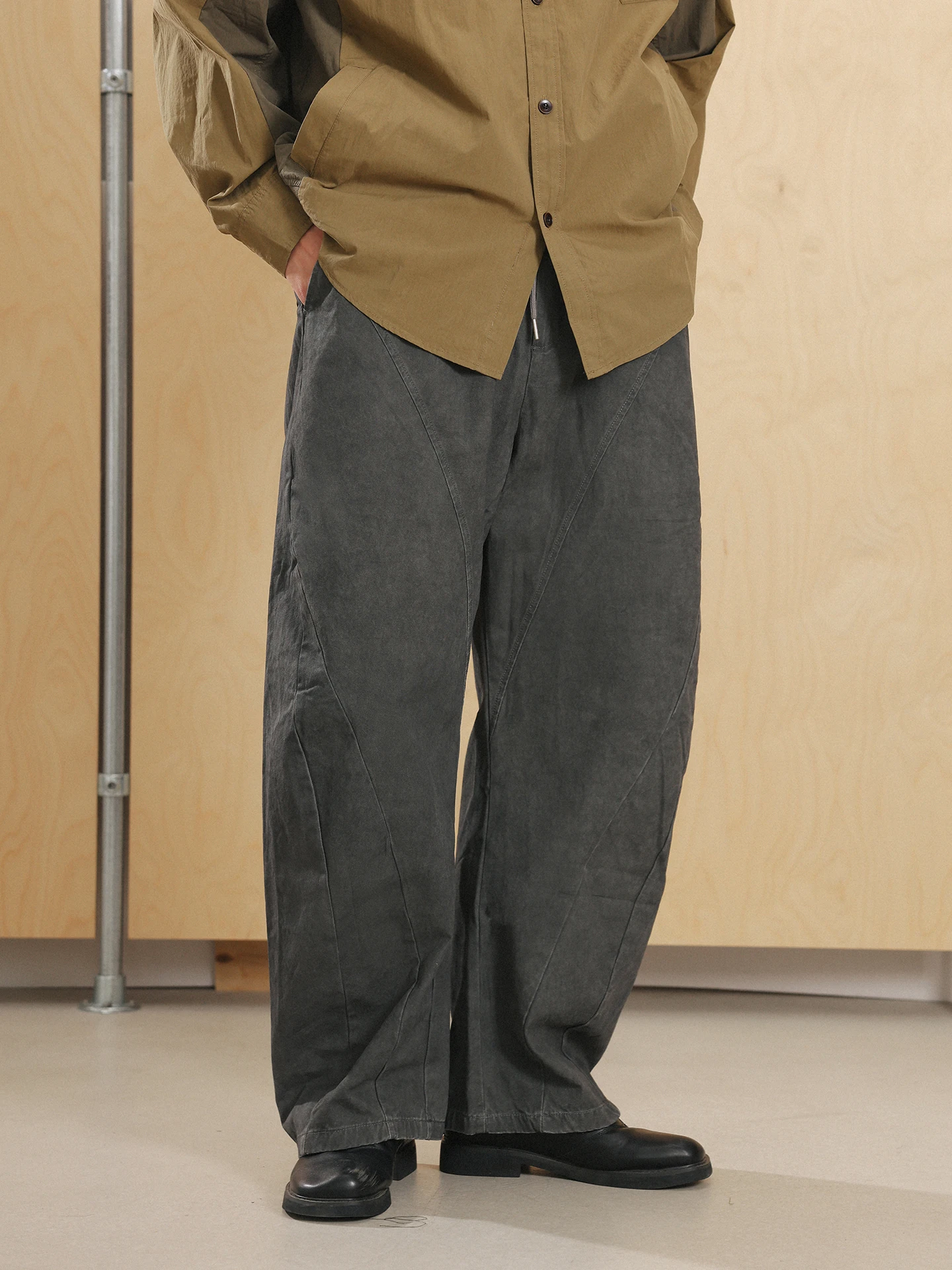 

Брюки NOEARS Spring Design: свободные повседневные брюки с эффектом потертости, из хлопка, в рабочем стиле, прямого кроя