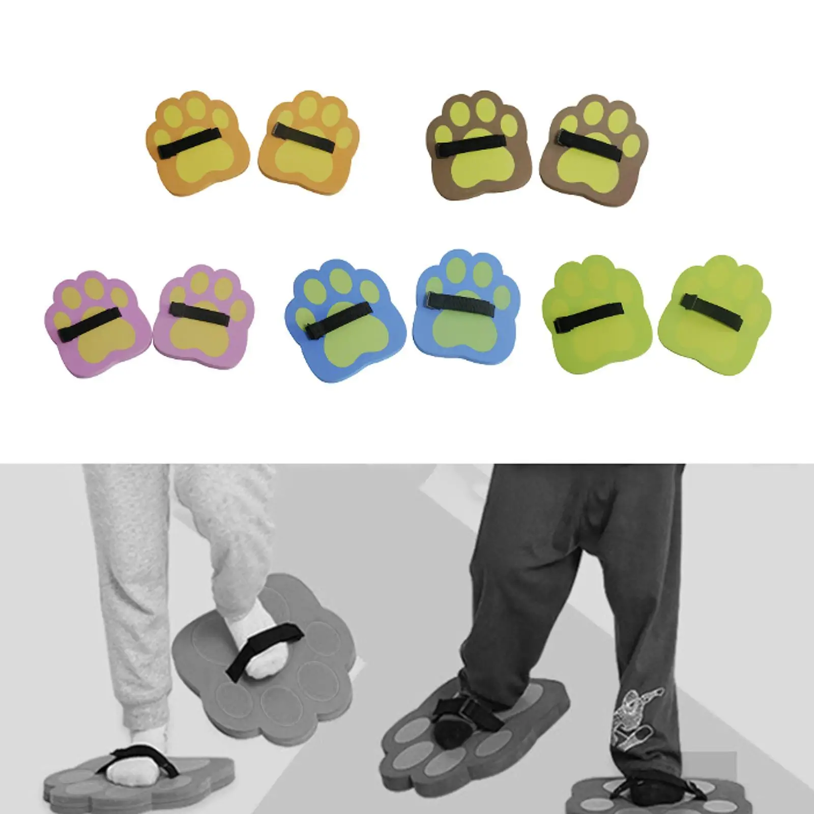 

Jumping Pedals 2 Pieces Sensory Training Developmental Baby Toys Lightweight Padfoot Jumping Toy Paw Jumping Shoes Toddlers