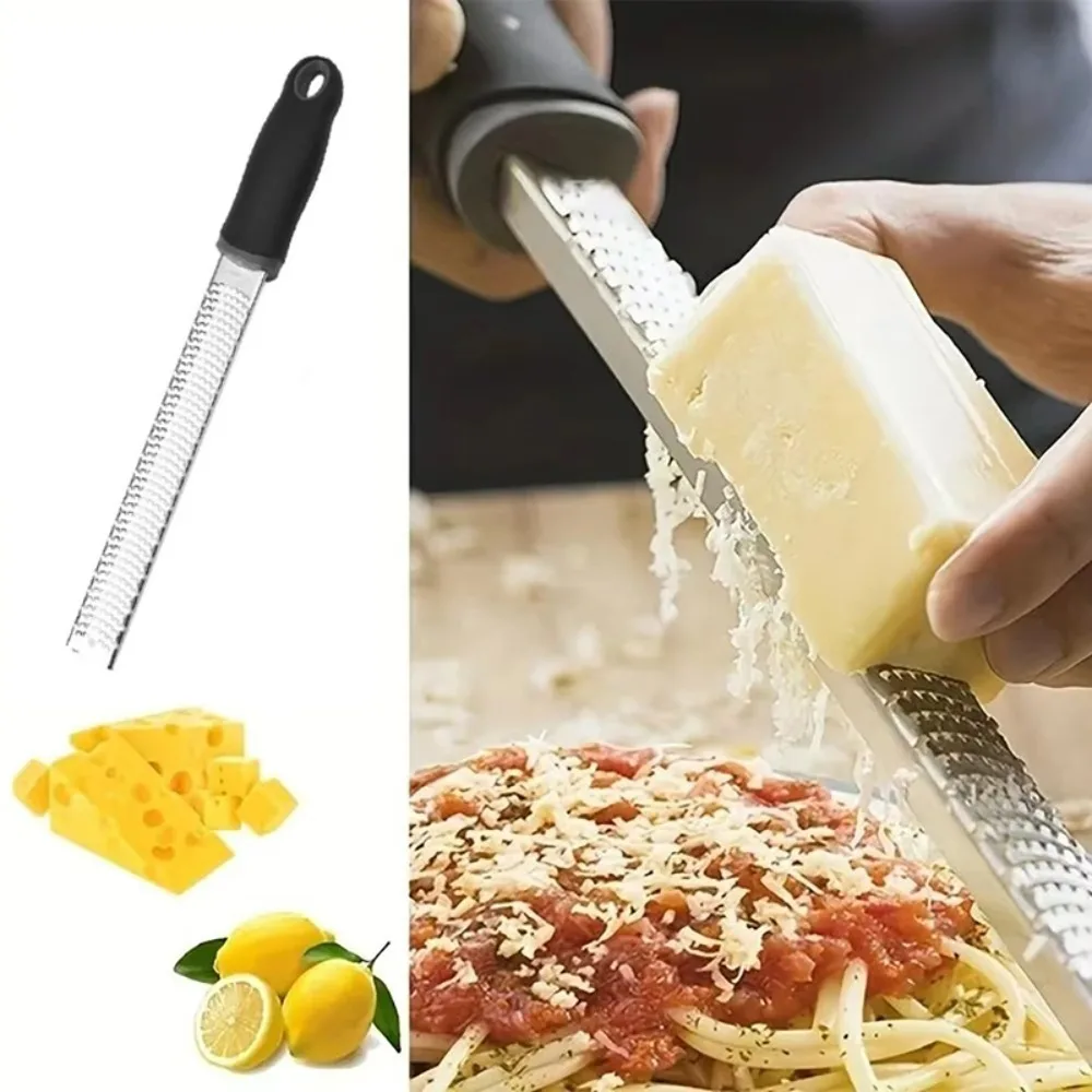 Lemon Zester & Cheese Shredder - Professional Garlic Ginger Grater Micro Plane with Non-Slip Grip